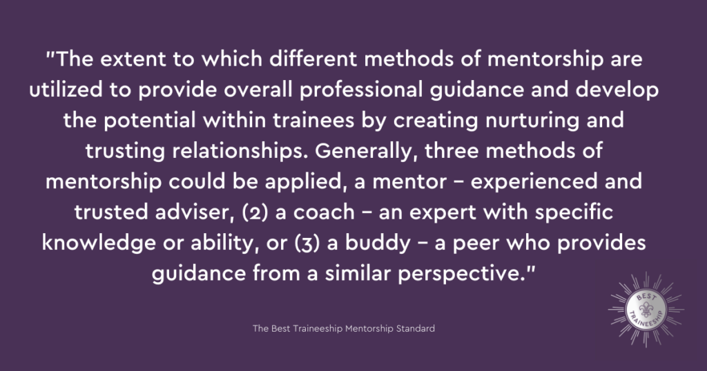 mentors mentorship best traineeship
